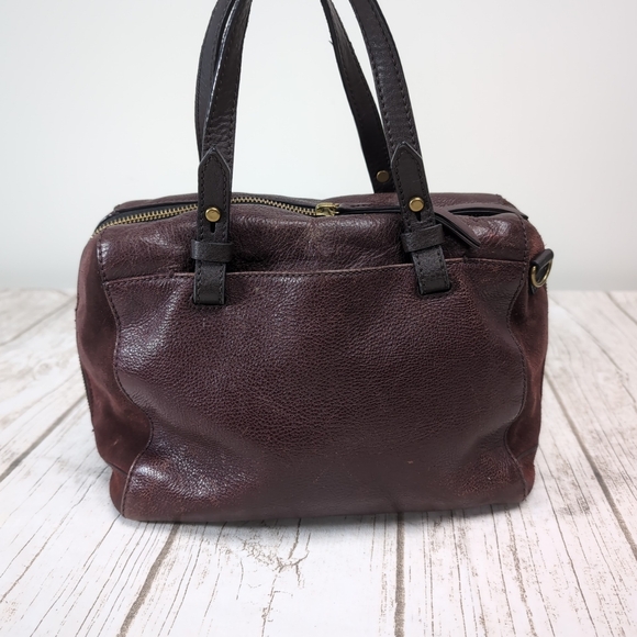Fossil Rachel Satchel In Leather And Suede - Picture 7 of 10